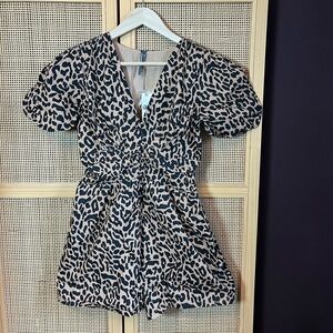NWT Anthropologie Women’s XS Cheetah Romper